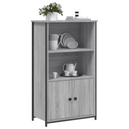 Berkfield Home Highboard Grey Sonoma 62x32x103.5 cm Engineered Wood - thumbnail 3