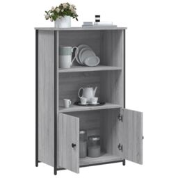 Berkfield Home Highboard Grey Sonoma 62x32x103.5 cm Engineered Wood - thumbnail 4