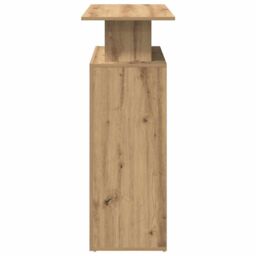Berkfield Home Reception Desk Artisan Oak 100x40x104 cm Engineered Wood in Brown - Size: 100 x 40 x 104 cm - thumbnail 6