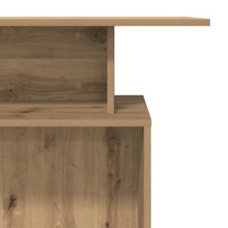 Berkfield Home Reception Desk Artisan Oak 100x40x104 cm Engineered Wood in Brown - Size: 100 x 40 x 104 cm - thumbnail 8