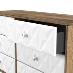 Ready Assembled 2 U Toledo 6 Drawer Wide Chest (Ready Assembled) in Dark Brown - thumbnail 6