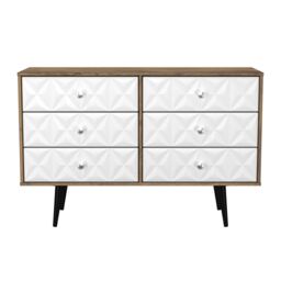 Ready Assembled 2 U Toledo 6 Drawer Wide Chest (Ready Assembled) in Dark Brown - thumbnail 2