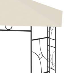 Berkfield Home Gazebo 4x3x2.7 m Cream 160 g/m ² in Beige - thumbnail 4