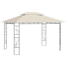 Berkfield Home Gazebo 4x3x2.7 m Cream 160 g/m ² in Beige