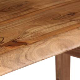 Berkfield Home Durable Writing Table Solid Acacia Wood 110x50x76 cm in Brown - Size: 110 x 50 x 76 cm - thumbnail 9