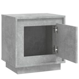 Berkfield Home Bedside Cabinet Concrete Grey 44x35x45 cm Engineered Wood - Size: 44 x 35 x 45 cm - thumbnail 6