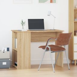 Berkfield Home Desk Sonoma Oak 100x55x75 cm Engineered Wood in Brown - Size: 100 x 55 x 75 cm