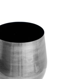 Ivyline Antique Pewter Bell Bottomed Planter 22cm in Silver - thumbnail 3