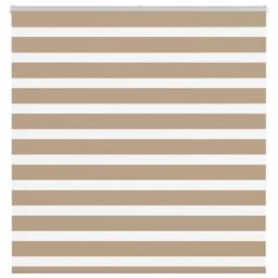 Berkfield Home Zebra Blind Sand Brown 150x150 cm Fabric Width 145.9 cm Polyester