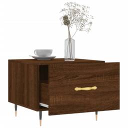 Berkfield Home Coffee Tables 2 pcs Brown Oak 50x50x40 cm Engineered Wood - Size: 50 x 50 x 40 cm - thumbnail 4