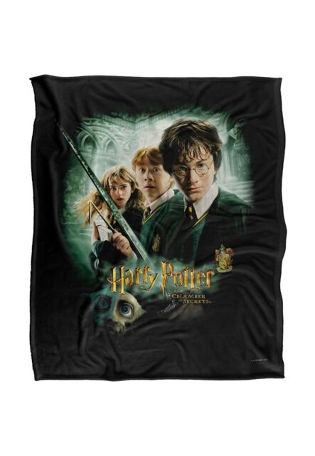 Warner Brothers Harry Potter Chamber of Secrets Poster Blanket 152 x 127 cm in White - image 1