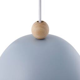 Nordlux Gaston Pendant Light Blue Metal Bedroom E27 Mains 20cm - thumbnail 2