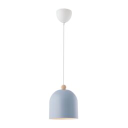 Nordlux Gaston Pendant Light Blue Metal Bedroom E27 Mains 20cm