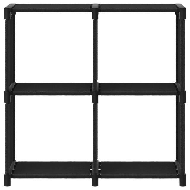Berkfield Home 4-Cube Display Shelf Black 69x30x72.5 cm Fabric - image 1