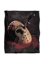 Warner Brothers Friday The 13Th Silky Touch Super Soft Throw Blanket 152x127cm in White - Size: 152x127 cm - thumbnail 1