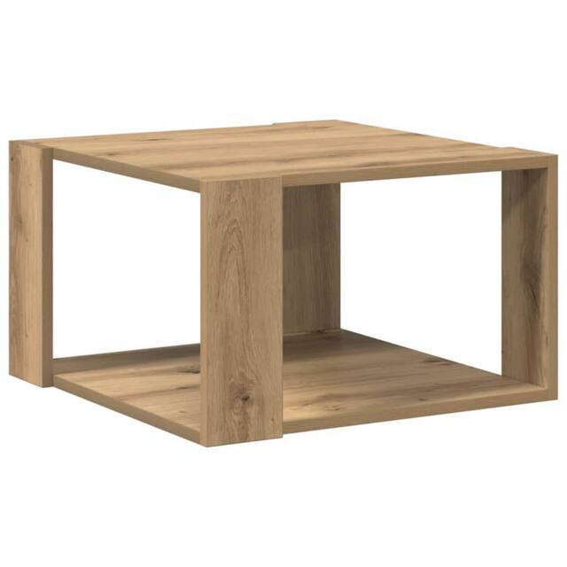 Berkfield Home Coffee Table Artisan Oak 51, 5x51, 5x30 cm Engineered Wood in Brown - image 1