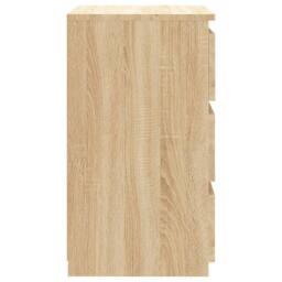Berkfield Home Bed Cabinet Sonoma Oak 40x35x62.5 cm Engineered Wood in Brown - thumbnail 4