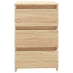 Berkfield Home Bed Cabinet Sonoma Oak 40x35x62.5 cm Engineered Wood in Brown - thumbnail 3