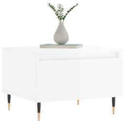 Berkfield Home Coffee Tables 2 pcs High Gloss White 50x46x35 cm Engineered Wood - Size: 50 x 46 x 35 cm - thumbnail 3
