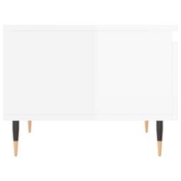 Berkfield Home Coffee Tables 2 pcs High Gloss White 50x46x35 cm Engineered Wood - Size: 50 x 46 x 35 cm - thumbnail 8