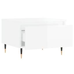 Berkfield Home Coffee Tables 2 pcs High Gloss White 50x46x35 cm Engineered Wood - Size: 50 x 46 x 35 cm - thumbnail 7