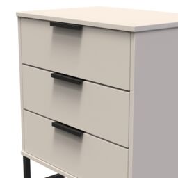 Ready Assembled 2 U Fuji 3 Drawer Chest (Ready Assembled) in Taupe - thumbnail 4