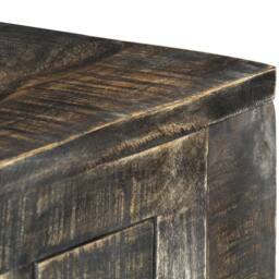 Berkfield Home Elegant Desk Black 110x50x75 cm Solid Mango Wood - Size: 110 x 50 x 75 cm - thumbnail 4
