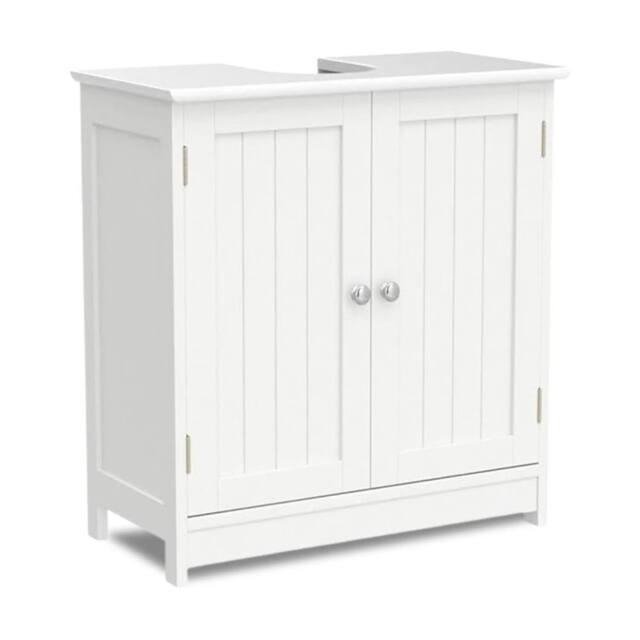 Nordara White Under Sink Bathroom Cabinet Basin Storage Vanity Unit - image 1