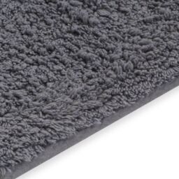 Berkfield Home Bathroom Mat Set 2 Pieces Fabric Grey - thumbnail 4