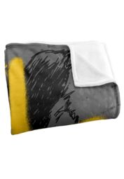 Warner Brothers Harry Potter Hufflepuff Graffiti Blanket 152 x 127 cm in White - thumbnail 3
