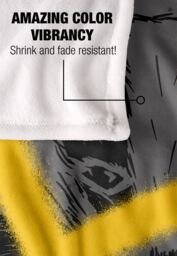 Warner Brothers Harry Potter Hufflepuff Graffiti Blanket 152 x 127 cm in White - thumbnail 4