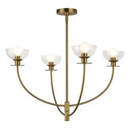 Netlighting Alora Mood Sylvia Multi Arm Pendant Gold 4x E14