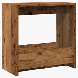 Berkfield Home Side Table Old Wood 50x26x50 cm Engineered Wood in Brown - Size: 50 x 26 x 50 cm - thumbnail 6