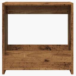 Berkfield Home Side Table Old Wood 50x26x50 cm Engineered Wood in Brown - Size: 50 x 26 x 50 cm - thumbnail 4