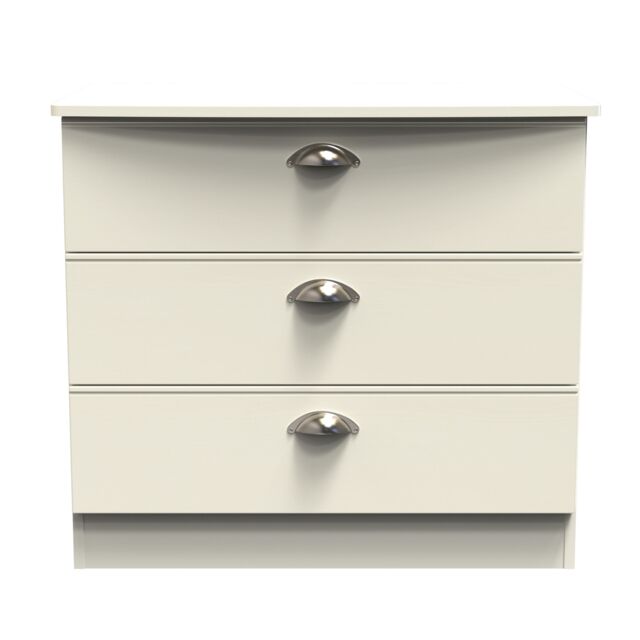 Ready Assembled 2 U Albert 3 Drawer Chest (Ready Assembled) in Cream - image 1