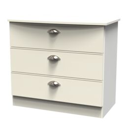 Ready Assembled 2 U Albert 3 Drawer Chest (Ready Assembled) in Cream - thumbnail 3