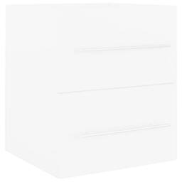 Berkfield Home Sink Cabinet with Built-in Basin White Engineered Wood - thumbnail 3