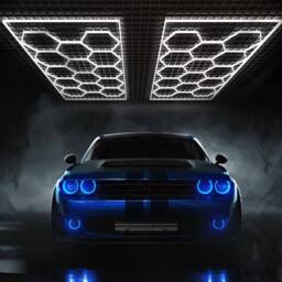 Kelvenix LED Lighting Car Detail Home Garage Workshop Retail Honeycomb in White - thumbnail 4