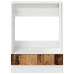 Berkfield Home Oven Cabinet in Old Wood ‚Äì 60x46x81.5 cm Made from Engineered Wood in Brown - thumbnail 5