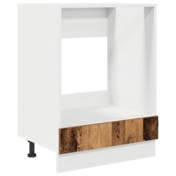 Berkfield Home Oven Cabinet in Old Wood ‚Äì 60x46x81.5 cm Made from Engineered Wood in Brown - thumbnail 2