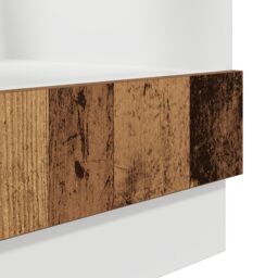 Berkfield Home Oven Cabinet in Old Wood ‚Äì 60x46x81.5 cm Made from Engineered Wood in Brown - thumbnail 8