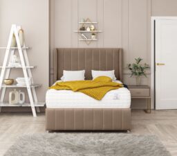 "Bed Choices Brisbane Divan Bed With 2 drawers, Mattress & 54"" Headboard in Brown - Size: Double" - thumbnail 2