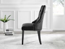 FurnitureboxUK Novara 100cm Round Black Leg Dining Table & 2 Belgravia Black Leg Chairs - thumbnail 9