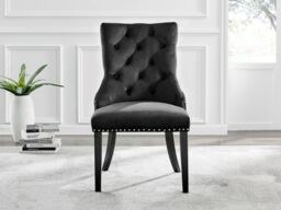 FurnitureboxUK Novara 100cm Round Black Leg Dining Table & 2 Belgravia Black Leg Chairs - thumbnail 4