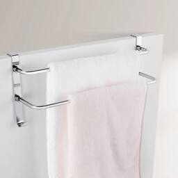 EONLION Double Towel Rail Racks Holder Over in Silver - thumbnail 5
