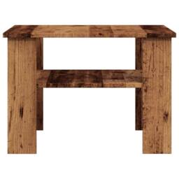 Berkfield Home Coffee Table Old Wood 60x60x42 cm Engineered Wood in Brown - Size: 60 x 60 x 42 cm - thumbnail 5