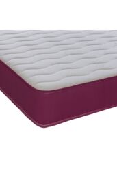 eXtreme Comfort Ltd Cooltouch Colours White Wave Hybrid Memory Foam & Pinna-Coil Innerspring Mattress With Purple Border - Size: Small Single - thumbnail 3