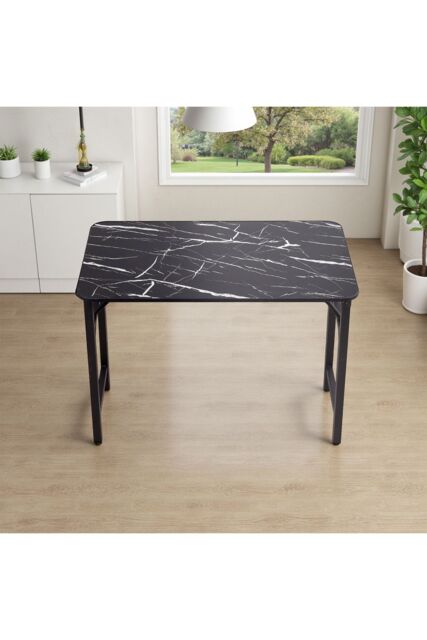 Living and Home Folding Table with Double Spring Mechanism in Black - image 1