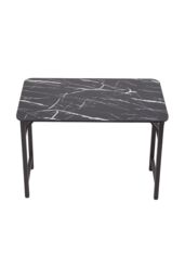 Living and Home Folding Table with Double Spring Mechanism in Black - thumbnail 4
