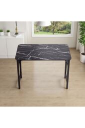 Living and Home Folding Table with Double Spring Mechanism in Black